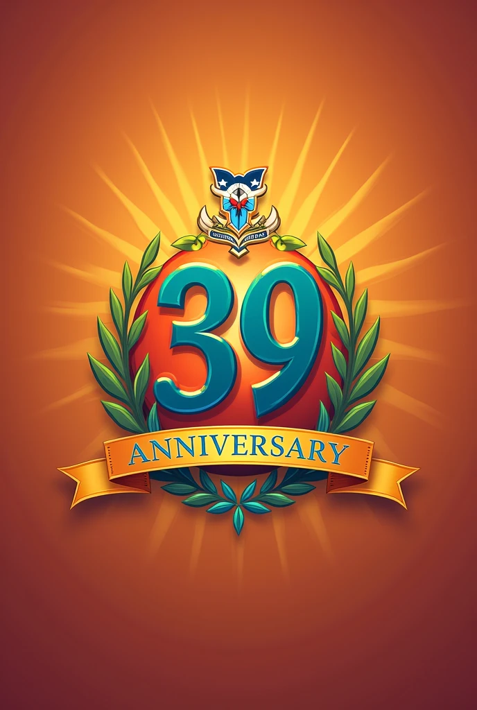 Create a logo for Dr.camilo gallegos Domínguez school, which is celebrating its 39th anniversary. 