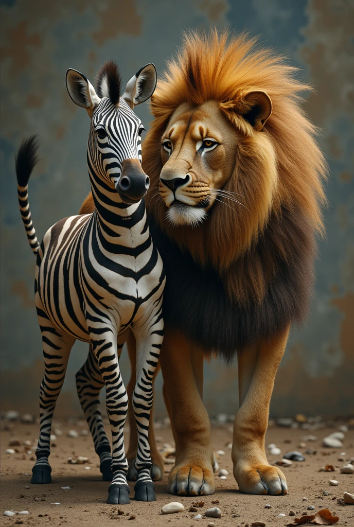 A lion, humanoid, being fucked by a zebra with a giant dick. The zebra is sticking its dick in the lion&#39;s anus humanoid zebra 