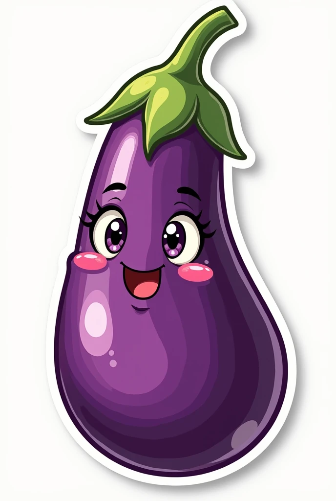draw an eggplant to put on a car sticker