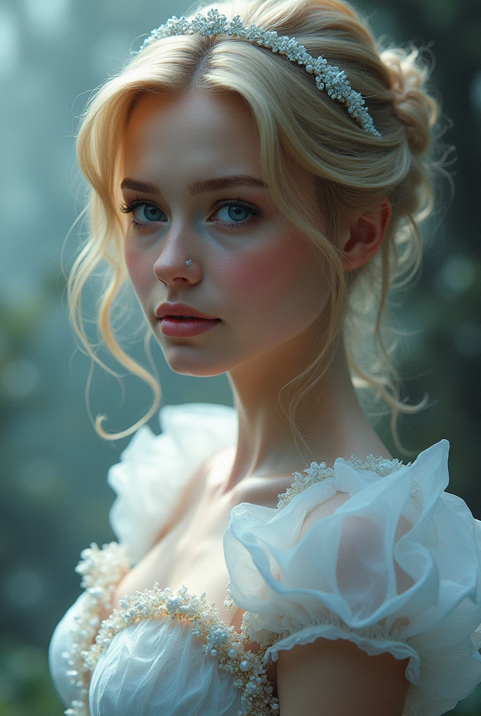 Cinderella, (masterpiece), Highest quality, (See through), Expressive eyes, I am only a translate agent
