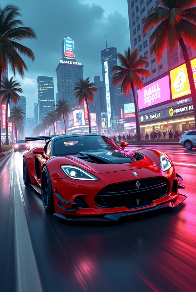 car in Miami GTA concept