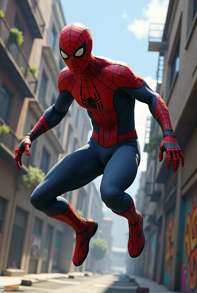 Create a CJ with Spiderman clothes in Los Santos