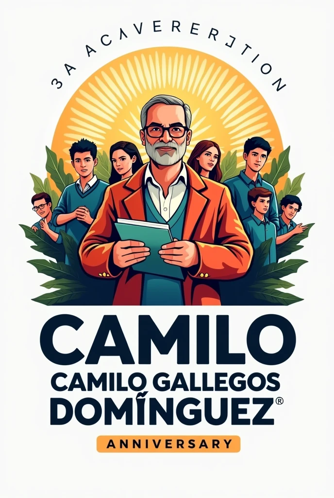 Logo creation for a Camilo Gallegos Domínguez school on the 39th anniversary