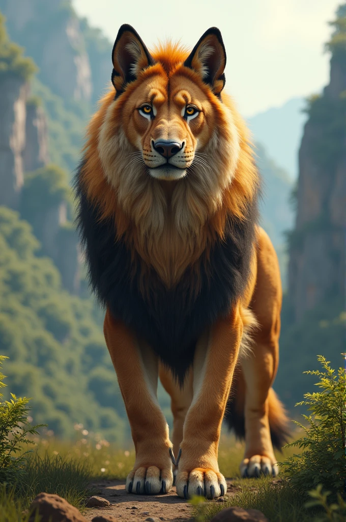 German Shepherd and Lion Hybrid