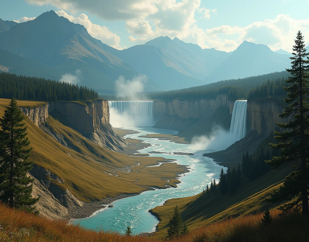 I created a Windows wallpaper with the theme of the Yellowstone series focusing on the landscape.