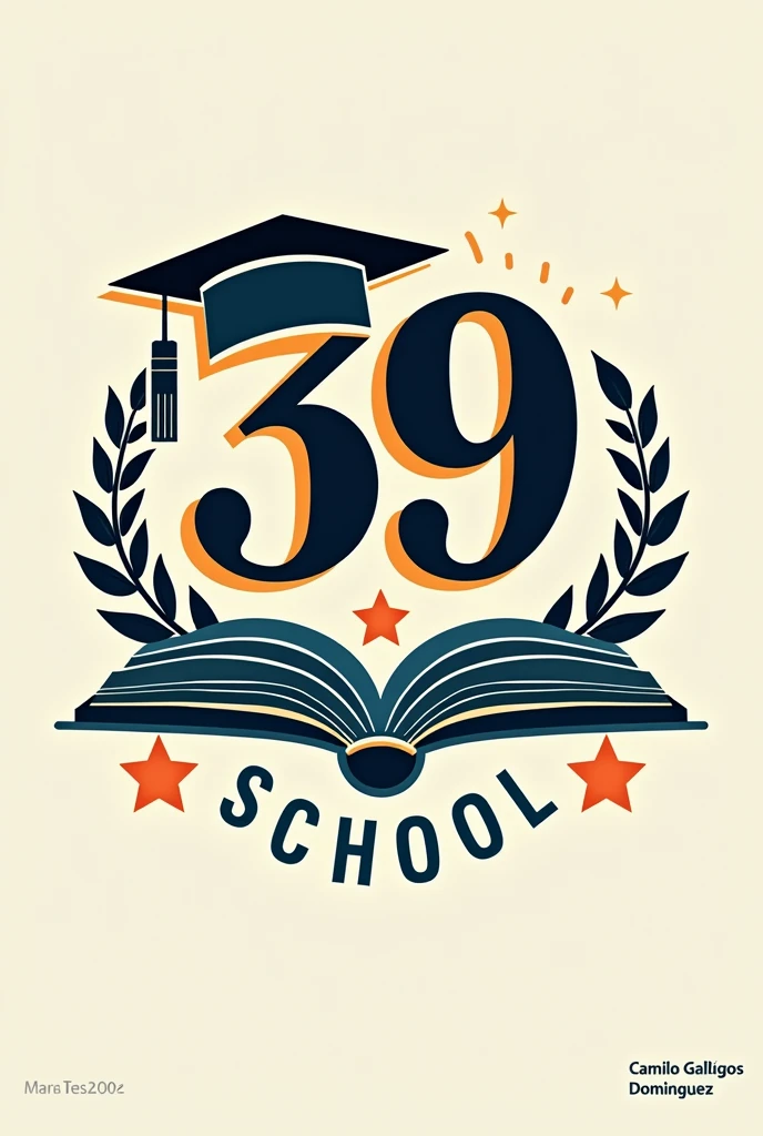 Logo creation for a Camilo Gallegos Domínguez school on the 39th anniversary
