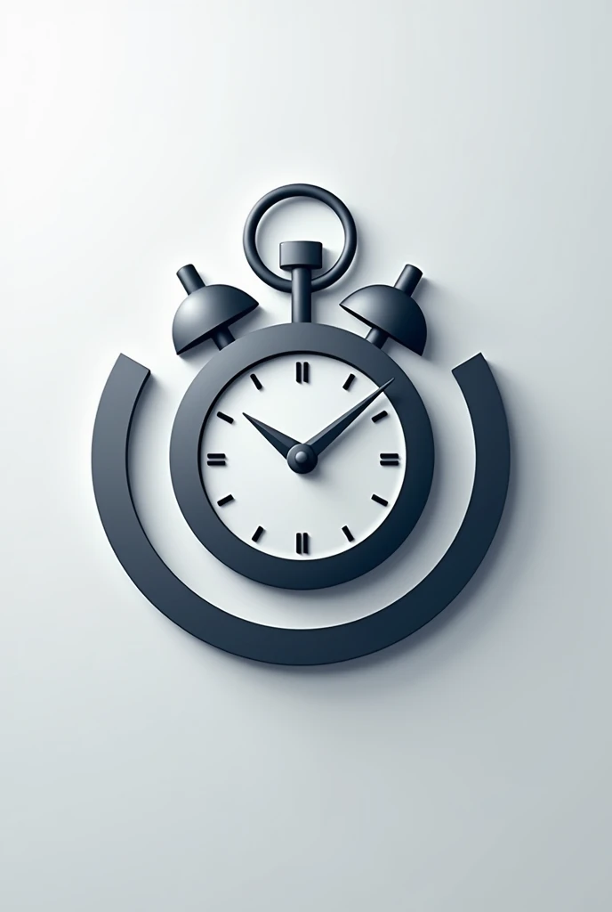 Create a logo with the symbol of management and a clock