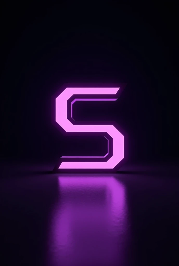 I want the letters S and L in bright purple with a black background