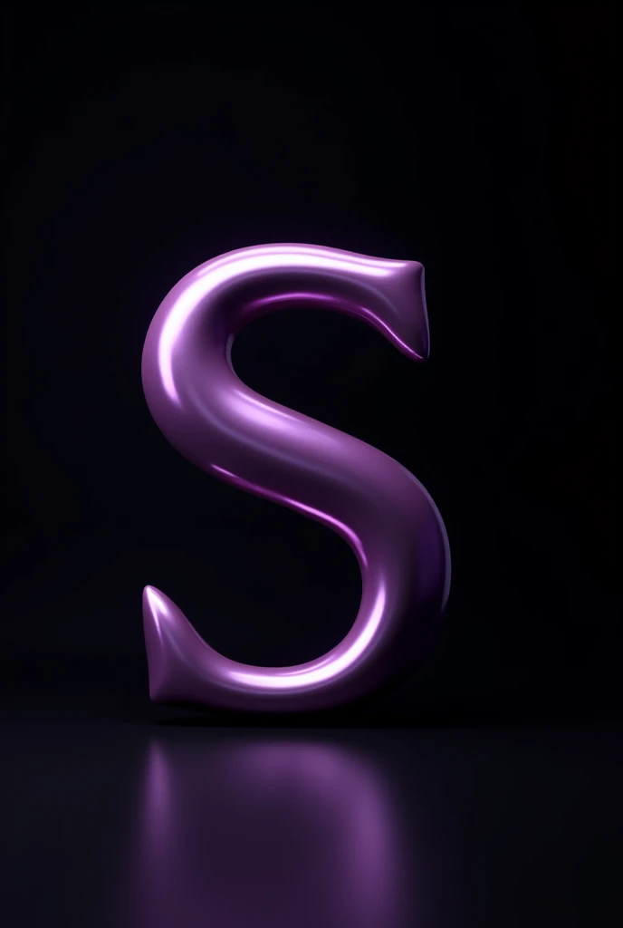 I want the letter S and the letter L, both with a space, in shiny purple with a black background. 