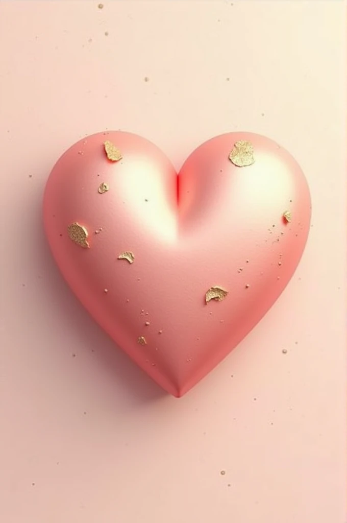 “Design a stylized heart icon with soft colors like pink and gold, with a simple background that conveys warmth and emotional connection.”