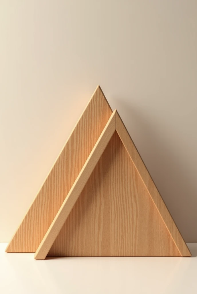 All types of wooden triangles