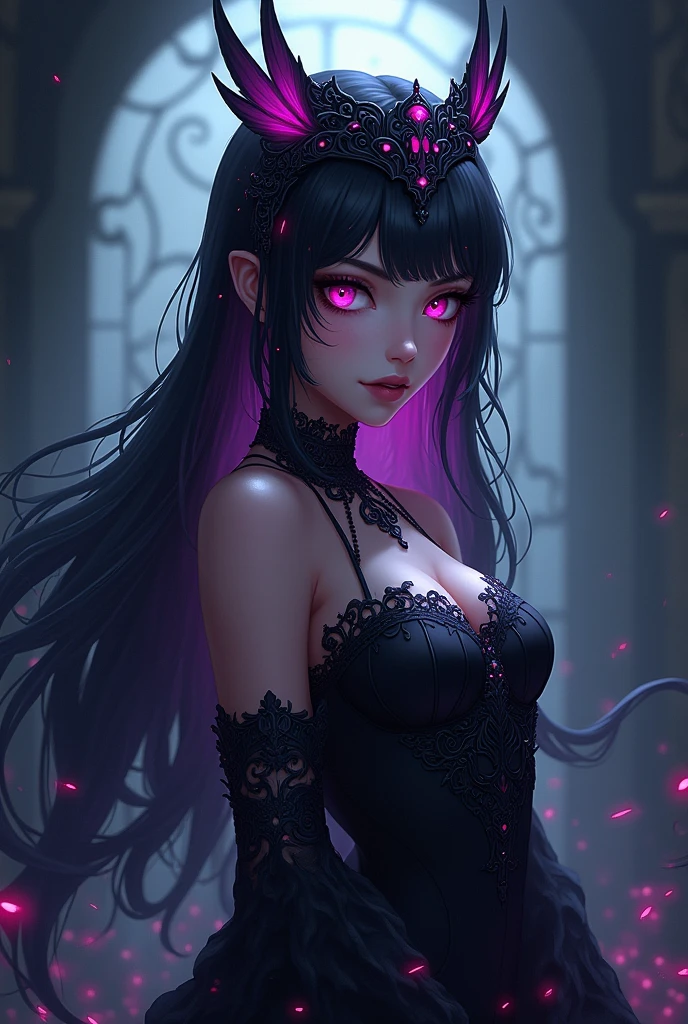 LOGO DE TWICH ANIME DARK QUEEN
