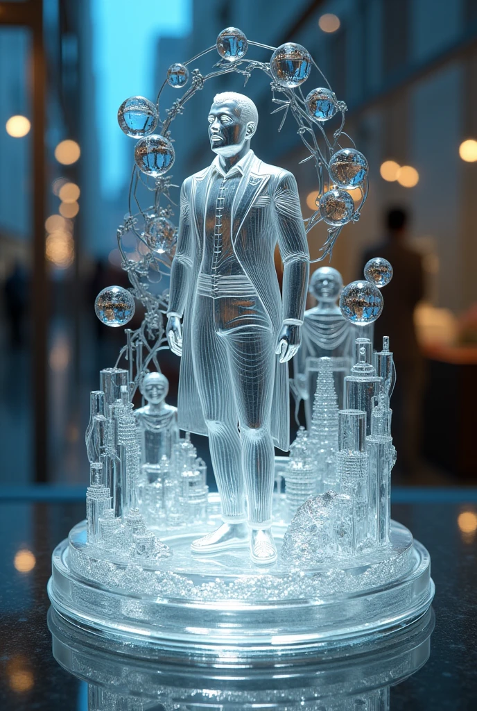 Create me a template on 15 August independence day of glass model 