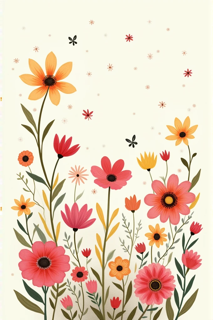 Simple drawing or symbol, original, memorable that represents the theme: floral games, an opportunity to express oneself