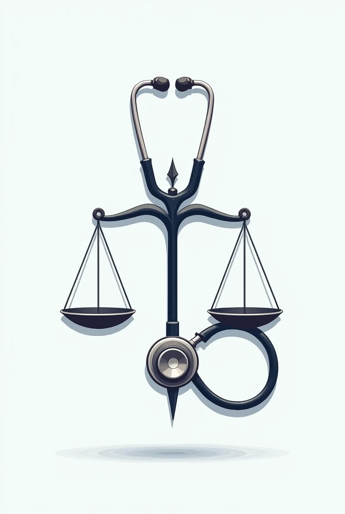 Please correct the stethoscope and justice symbol on the above generated picture and keep the rest as it is