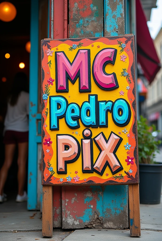 a written sign "MC Pedro Pix"