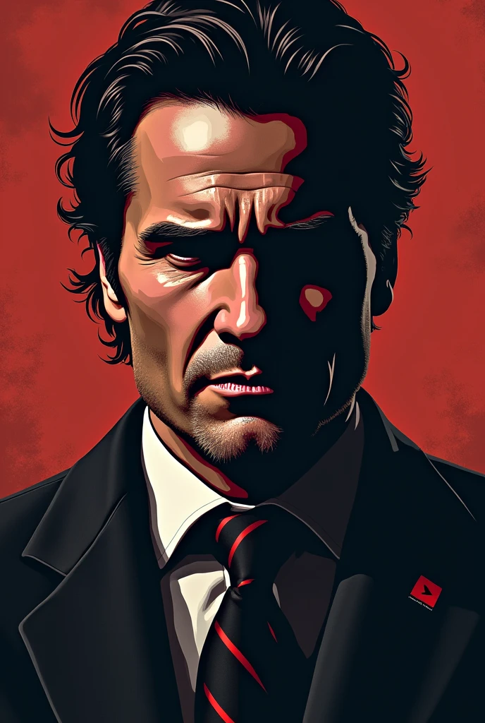 Creating a Christian Bale-themed meme logo can be a fun and creative project, given his iconic roles and expressive facial expressions that are often used in memes. Here’s how you can design a standout logo:

### 1. **Iconic Bale Expressions**
   - **Expression Focused**: Use one of Christian Bale's most recognizable facial expressions from movies like *American Psycho* (the famous smirk) or *The Dark Knight* (Batman scowl). Simplify it into a bold, cartoon-style graphic.

### 2. **Film References**
   - **American Psycho Theme**: Incorporate elements from *American Psycho*, like the business card scene or the infamous ax. You could stylize his character, Patrick Bateman, with exaggerated features.
   - **Batman Symbol**: Integrate elements from the Batman logo with Bale's face or a silhouette of him in the Batman suit.

### 3. **Typography**
   - **Bold, Gothic Fonts**: Use a bold, gothic-style font that resonates with the dark, intense characters Bale often plays. You could use the *Batman* font or something similar.
   - **Incorporate Movie Quotes**: Integrate a short, famous quote from one of Bale’s movies into the logo text, like “I’m Batman” or “Do you like Huey Lewis and the News?”

### 4. **Color Scheme**
   - **Dark and Dramatic Colors**: Utilize a color palette that reflects the intense and dramatic tones of his films—think blacks, grays, deep reds, and dark blues.
   - **Pop of Color**: Add a pop of color to make the logo stand out, such as a red tie (referencing *American Psycho*) or a bright yellow (to contrast a darker background).

### 5. **Character Mashup**
   - **Character Collage**: Combine elements of different Bale characters into a single, cohesive design. For example, merge his *American Psycho* suit with the Batman cowl.
   - **Stylized Portrait**: Create a stylized, half-and-half portrait featuring his characters—half as Patrick Bateman, half as Bruce Wayne/Batman.

### 6. **Meme Aesthetic**
   - **Overlay Text**: Include meme-style overlay 