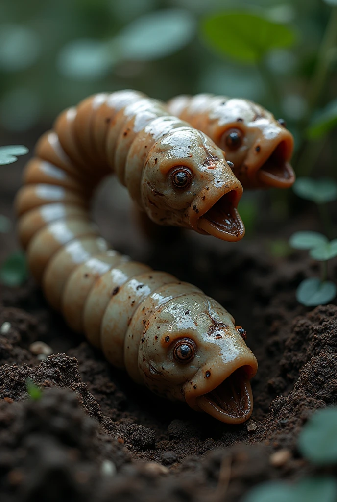 two-headed earthworm


