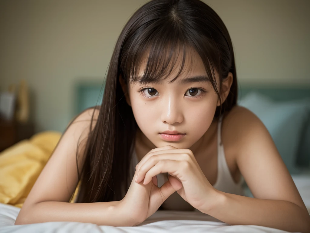 masterpiece, Highest quality, 8k,  , RAW Photos, Award-winning portraits, alone, noon, Idol&#39;s face,whole body,Viola Lace, Delicate girl, whole body, Completely naked、Digital single-lens reflex camera, Looking at the audience, A shy smile、shame、Blushing、Thin arms, Small breasts, Nipples, Small Ass、Narrow waist、Frank, Sophisticated, like々new, Thin arms, Professional Lighting, Film Grain, Iris, chromatic aberration, (Detailed eyes and face:1.0), (Bokeh:1.1),(Super cute face:1.2),(美しさのnew顔:1.2),Japanese student sailor suit, (Blue pleated mini skirt:1.3)、(Cute sitting on the stairs in the park:1.3), White blouse and school ribbon,(White panties:1.4), (Skirt Lift:1.3)Knee, Angle from the side, Looking at the audience