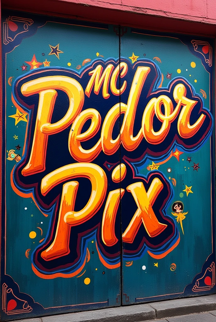 a written sign "MC Pedro Pix"