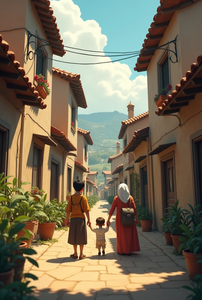 Emmanuel live with his Mother in this small long village called Libarraken.