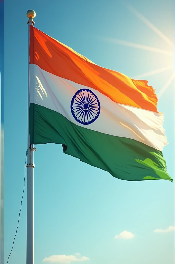 Creat a independence day of india flag using my profile picture