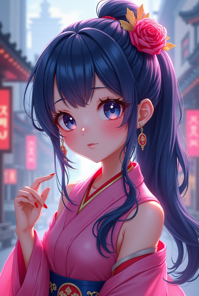 Create a Japanese anime girl named Fernanda ,
