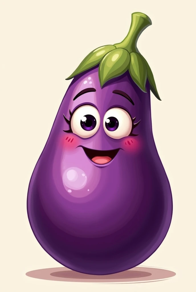 draw an eggplant with a face