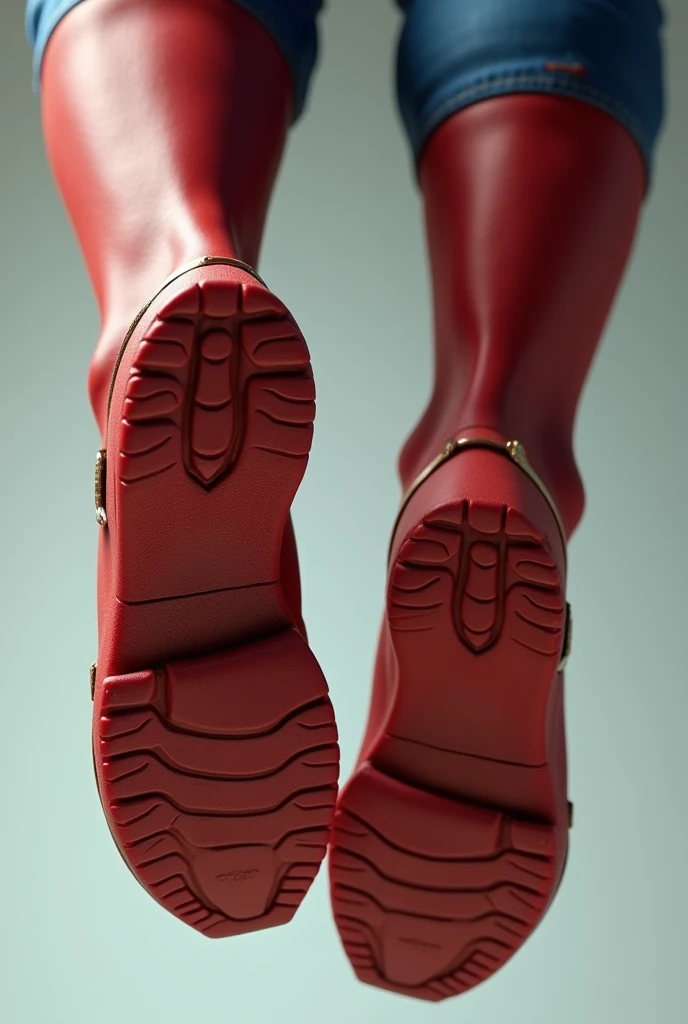 Male feet soles Superman