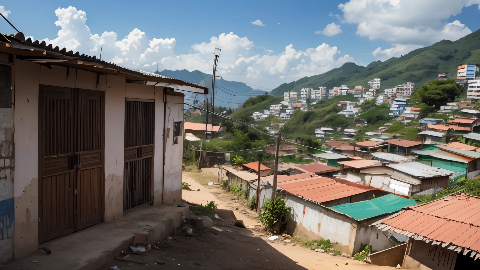 a poor house in a favela in Brazil