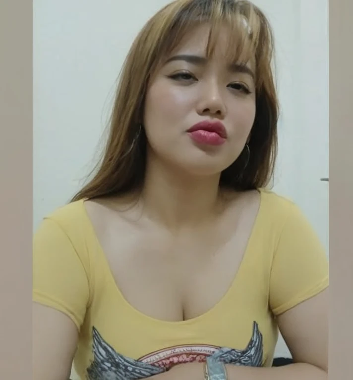 " 2woman, 35 Years Old, Indonesian , Lesbian Scene, Tank Top, big , full body, Curvy body, sharing Passionate hug and eating pussy