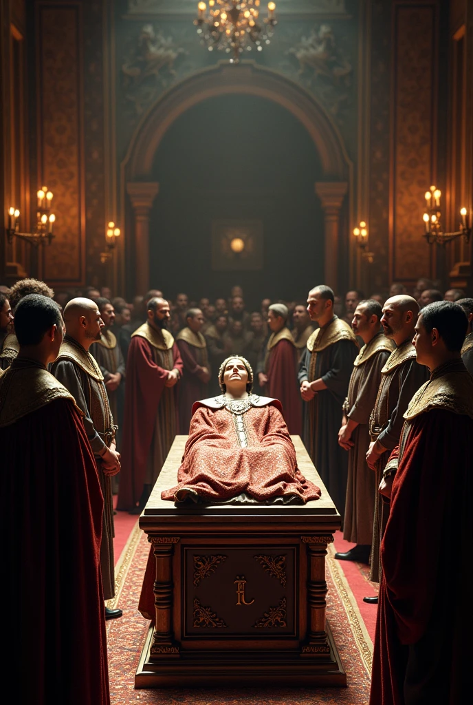 King Henry II passed away suddenly, his funeral at court, various subjects,