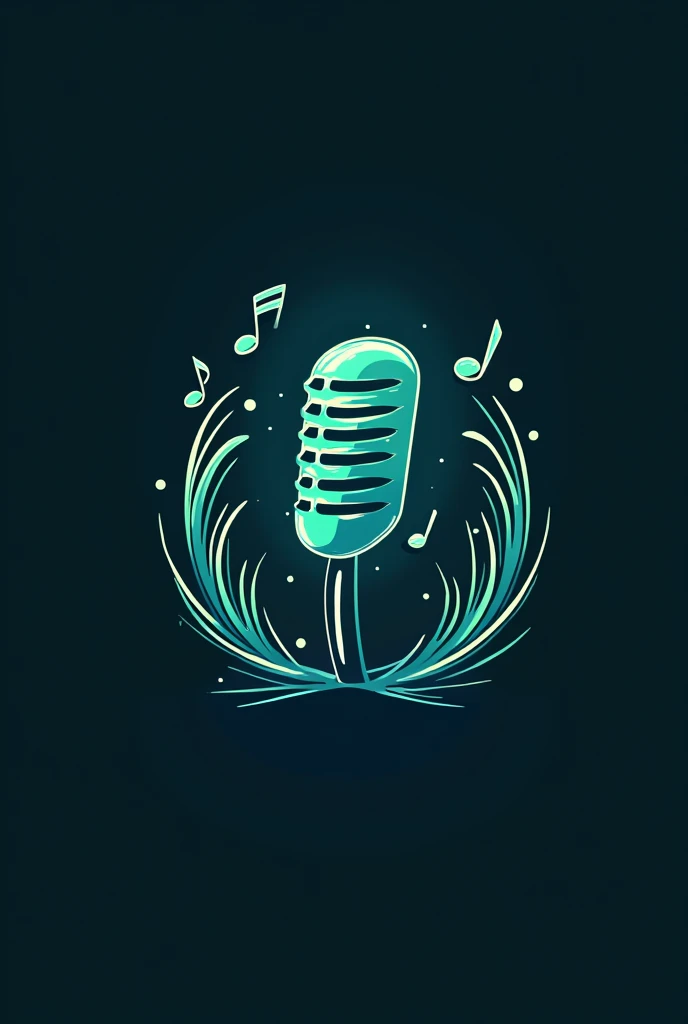 "Design a sleek and modern logo for a YouTube channel named 'G S Song'. The channel focuses on songs, so the logo should incorporate elements related to music, such as musical notes, a microphone, or sound waves. Use a combination of elegant fonts and smooth, flowing lines to convey the artistic and melodic nature of the content. The color scheme should be vibrant yet harmonious, with shades of blue or green to evoke a sense of calm and creativity. The logo should be versatile, suitable for use as a profile picture, video watermark, and channel banner."