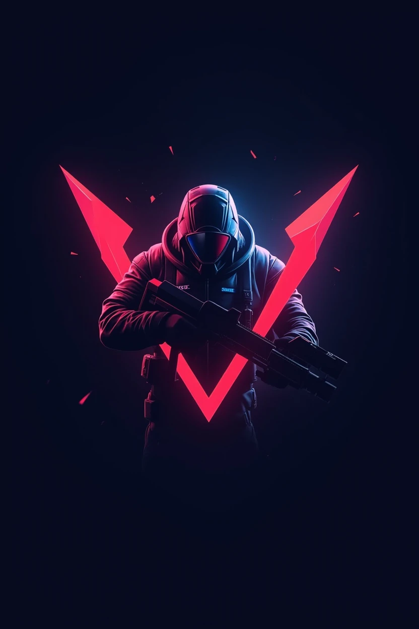 cree un logo style esport valorant style dessin