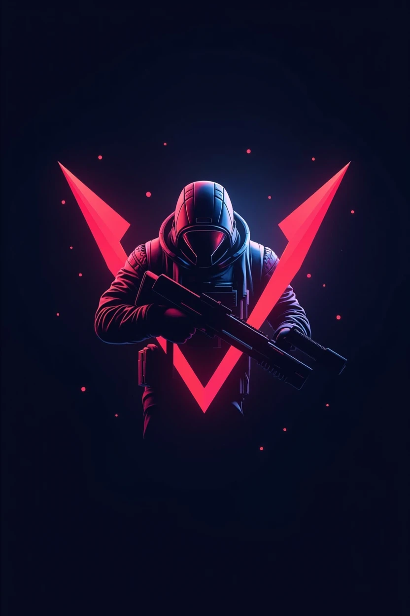 cree un logo style esport valorant style dessin