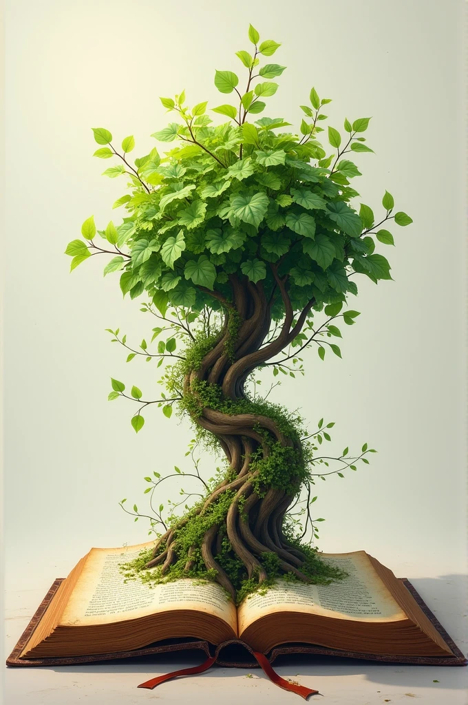 Striking image referencing the growth of something new over the bible 