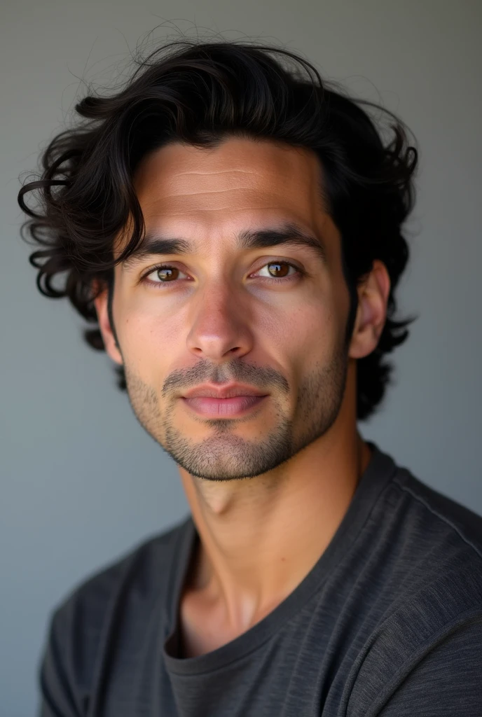 Markiplier, Half Korean, Half German, heart shaped face, Medium length curly hair, Portrait, YouTube video, realistic, photograph, Ring Light, Ring Light, Weekly 1
