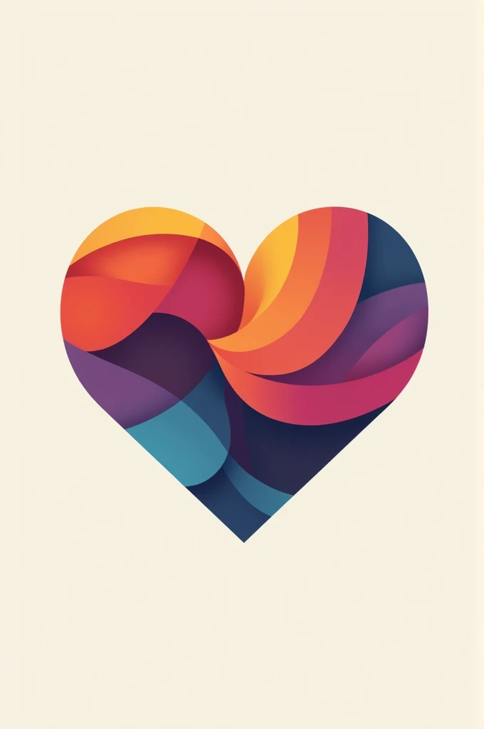 It has a logo of a heart stylized with different colors and shapes inside.