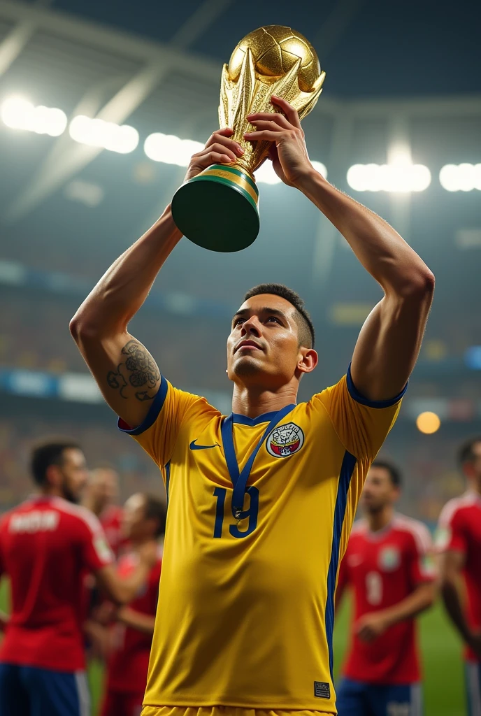 Create james rodriguez with the cup of the world 2026