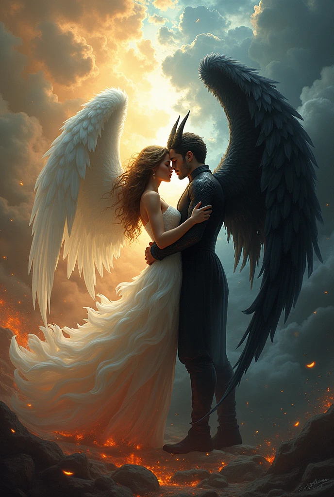The gay love between angel(boy) and demon(boy)