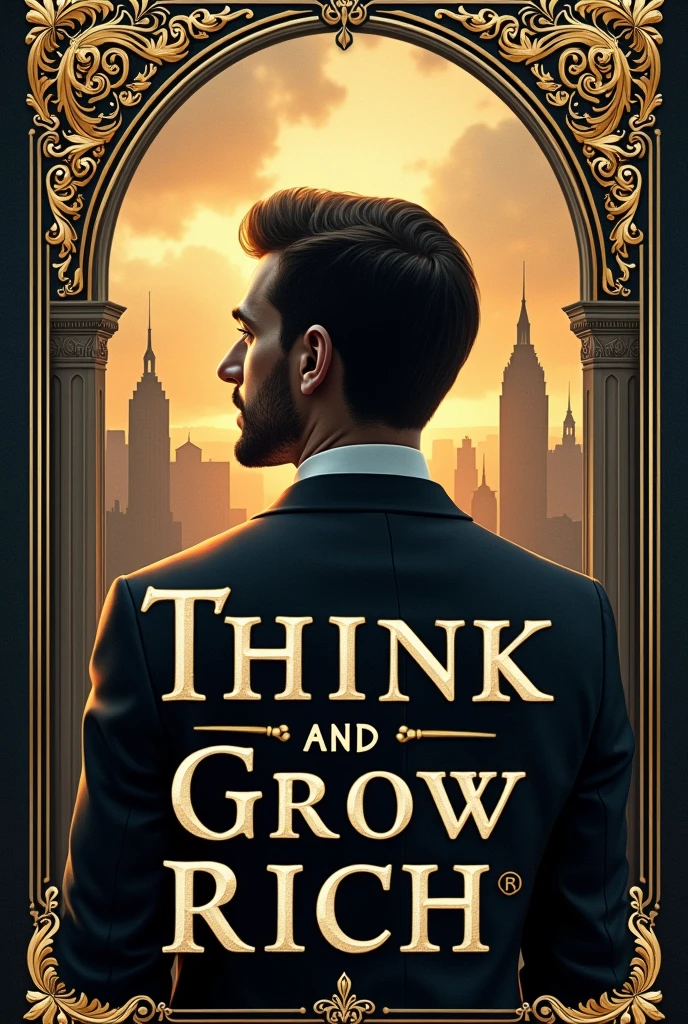 thumbnail. This is aboit an audio book "think and grow rich" you can use book cover page. Aspect ratio is 16:9