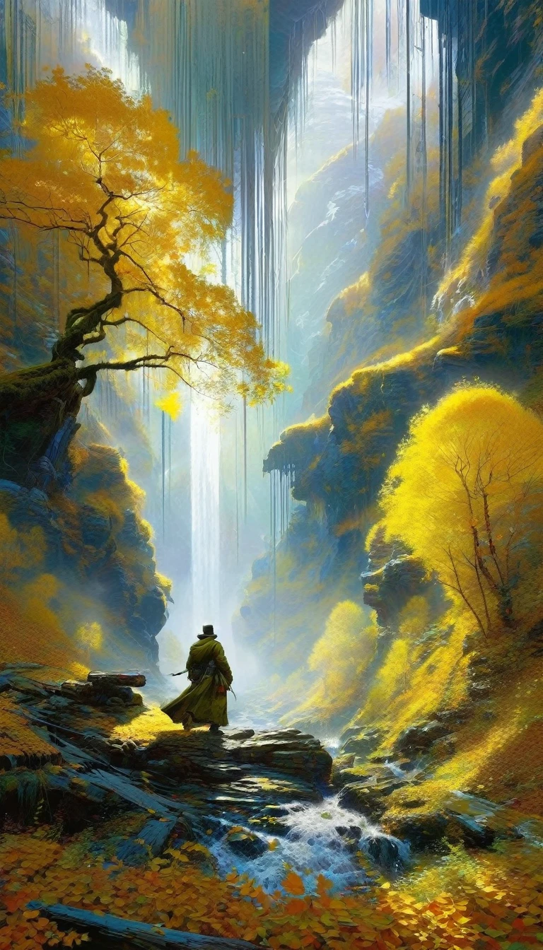 The fall, art inspired by Wadim Kashin