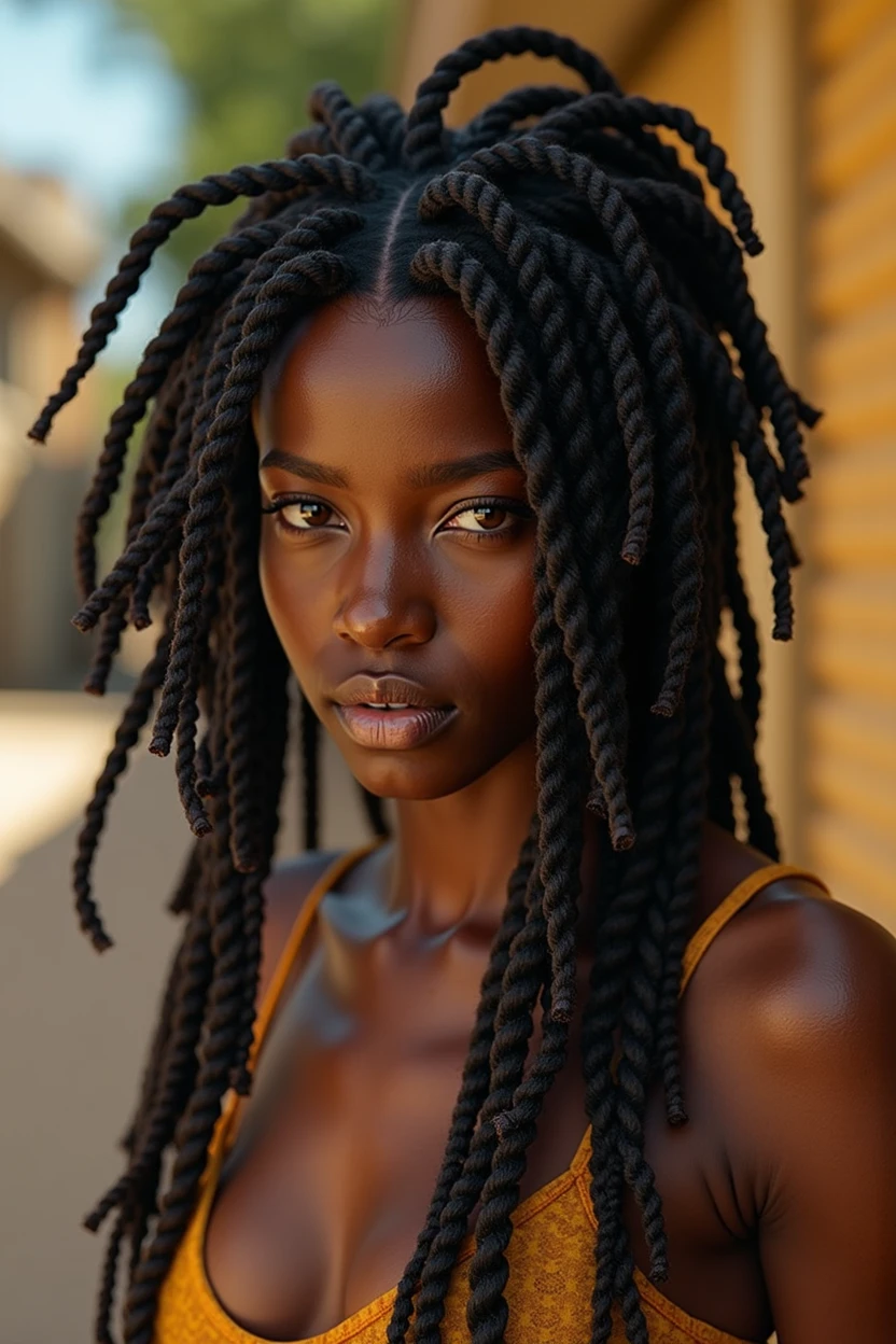 Fille antillaise, fille de 21 ans, plusieurs tresses, vilain face, vilain, toe, uhd, retina, head of'artwork, accurate, anatomically correct, textured skin, Great detail, high details, high quality, prime, best quality, high resolution, 16k
Info
