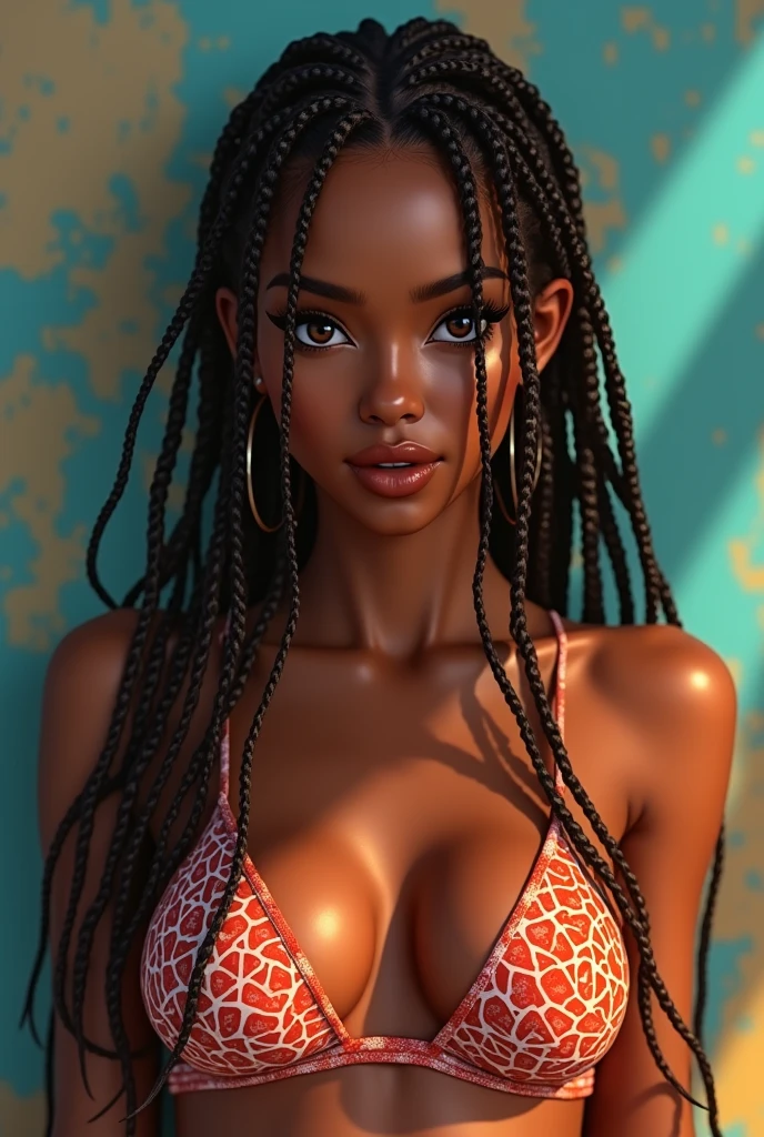 Fille antillaise, fille de 21 ans, plusieurs tresses, vilain face, vilain, toe, HD, retina, 比基尼, top less, head of'artwork, accurate, anatomically correct, textured skin, Great detail, high details, high quality, prime, best quality, high resolution, 16k
Info