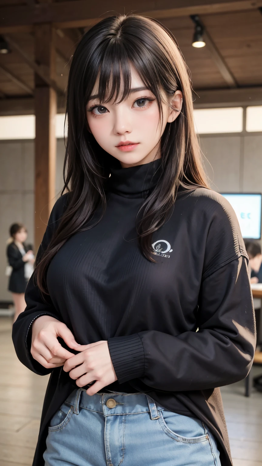 (最高qualityのディテール)、Realistic、8K Ultra HD、High resolution、(One Girl:1.2),(Fatal Beauty,Attractive beauty) ,(Glasses、Mysterious charm:1.1),(Big Breasts、Fascinatingシルエット),The 超detailedな、高qualityのテクスチャ、複雑なdetailed、detailed、非常にdetailedなCG、高qualityの影、detailed 美しく繊細な顔、detailed 美しく繊細な目、Written boundary depth、Ray Tracing、20th Generation、Cute K-Pop Girls、(The Face of Ulzan in Korea)、Thin face、(Urzan-6500-v1.1:0.6)、PurerosFace_v1、Glowing Eyes、Perfect body、 Viewer Display、(最高qualityのディテール:1.2)、Realistic、8K Ultra HD、High resolution、Woman close up, realistic girl rendering, 8k artistic german bokeh, Fascinating, Real Girls, Gurwitz, Gurwitz-style artwork, Roleplay, Realistic 3D style, cgstation Popular Topics, 8K Portrait Rendering,(truth,truth:1.4),(Sparkling eyes girl:1.2)、cheek、Glossy Lips、、High resolution, Best image quality, 最高quality, Realistic, 超detailedな, Photorealistic, 4K 8K Ultra HD Full Color RAW Photos, Fujifilm(Medium format), Hasselblad, Carl Zeiss, Incredible dynamic range photography(utility_art:Smooth-768:1.1),High resolution, High pixel count, 明確なdetailed, Clear images, Natural color reproduction, Noise Reduction, High fidelity, quality, Software Improvements, Upscaling, Optimized Algorithms, Professional-level retouching,
1. Oversized coat:
The coat is、Choose an oversized design that covers from shoulders to knees.。Color is classic navy or black、or warm khaki or beige, wait.、Choose colors that match the season。
2. Knitted sweater or turtleneck:
To protect yourself from the cold、Knitted sweater or turtleneckを選択してください。Match the texture and color of the knit to the coat.。
3. Wide leg pants:
For pants, Choose a wide-leg design、Combines ease of movement and style。Denim in dark tones or black trousers will look good.。
4. Knee-high boots:
What is included in an oversized coat、足首からふくらはぎまでカバーするKnee-high bootsとの組み合わせ。Boots are black or dark brown and chic.、Gives a stylish impression。
5. accessories:
シンプルなゴールドまたはシルバーのaccessoriesを選択してください、Add elegance to your outfit。for example、Long necklaces and large earrings are recommended.。
6. Handbags:
Handbags、Choose a color that matches the tone of your outfit.。Shoulder bags and tote bags are convenient and stylish。
7. Compensateと髪型:
Compensate, Choose natural colors that flatter your skin。Wavy Hair、By creating loose curls、Appeal to softness。