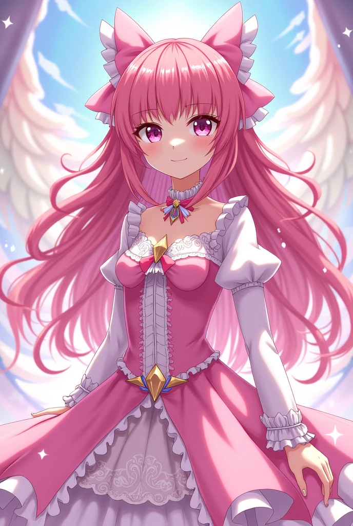 Madoka magica in her magical girl outfit