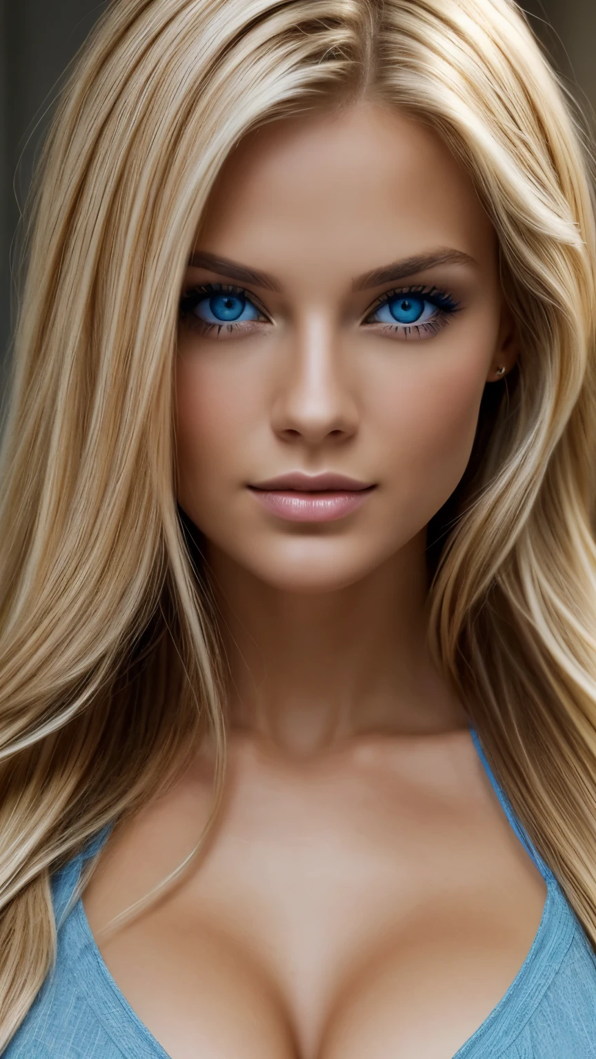 (Better image quality) a beautiful blonde woman with blue eyes ;very atractive. 