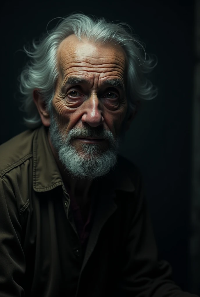 One old man not scary for dark