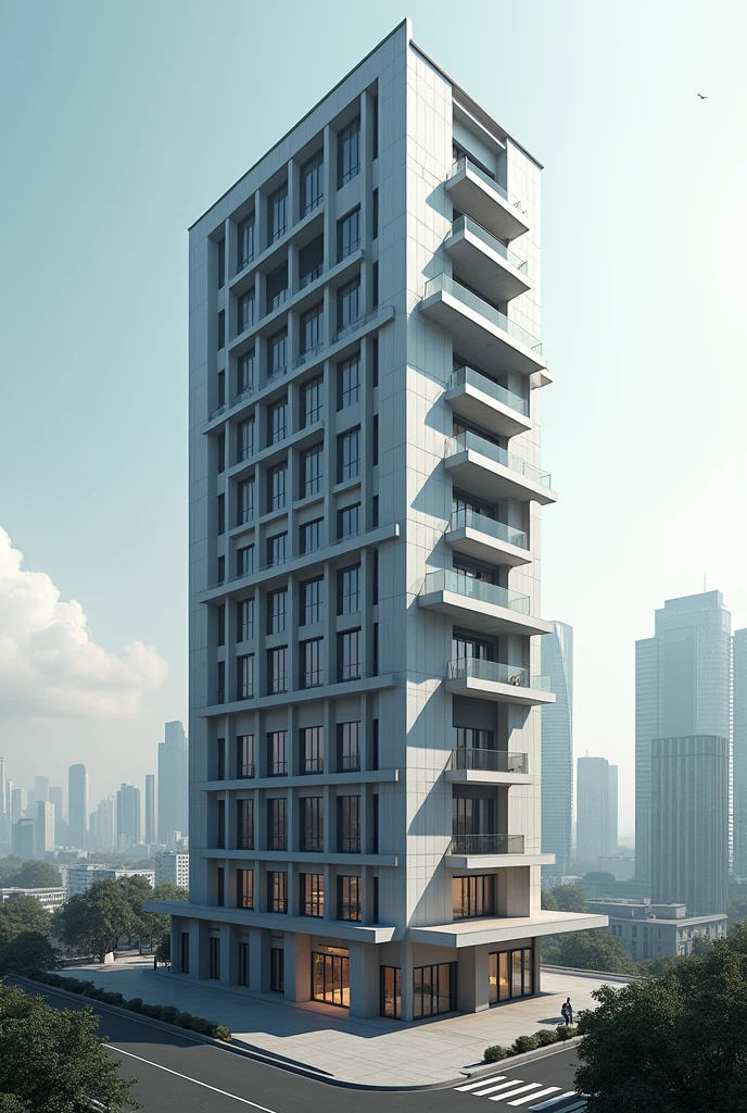 BUILDING OF EIGHT FLOORS
