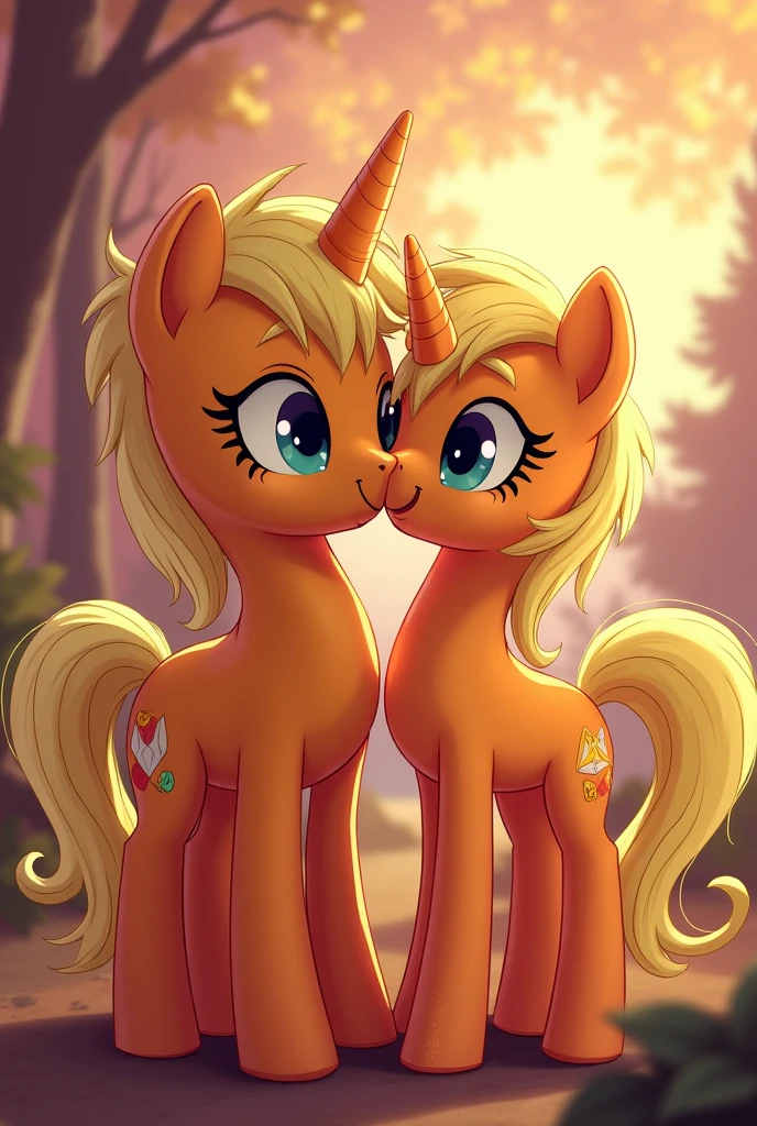 Applejack having sex with her brother Bic Mac and Twilight Mirnado while masturbating
